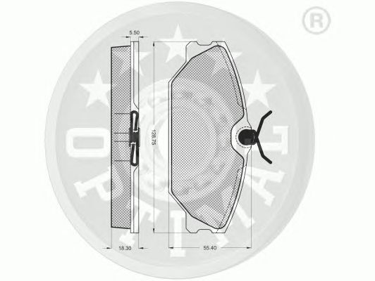 Тормозные колодки OPTIMAL 10438