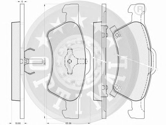 Тормозные колодки OPTIMAL 12137