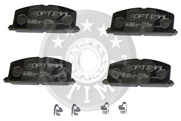 Тормозные колодки OPTIMAL 9348