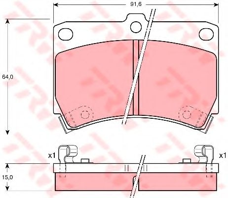 Тормозные колодки TRW GDB1024