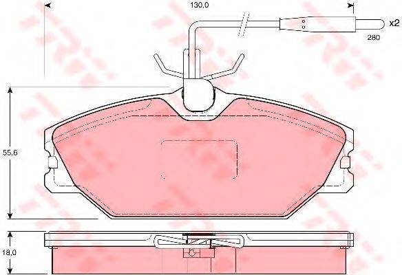 Тормозные колодки TRW GDB1030