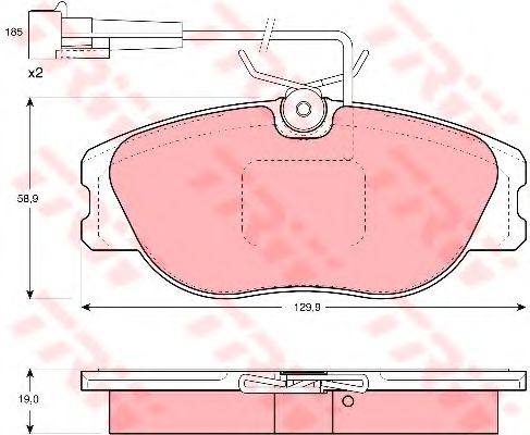 Тормозные колодки TRW GDB1058