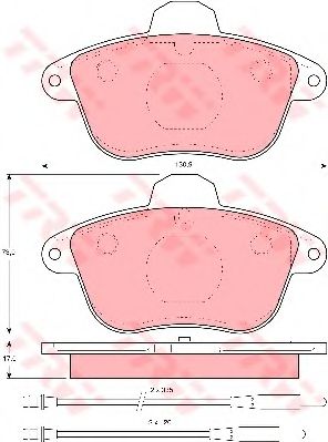 Тормозные колодки TRW GDB1085