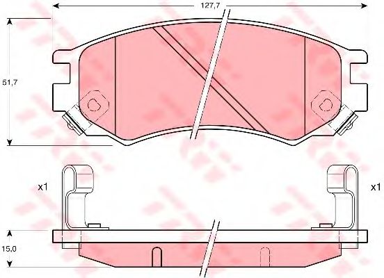 Тормозные колодки TRW GDB1175