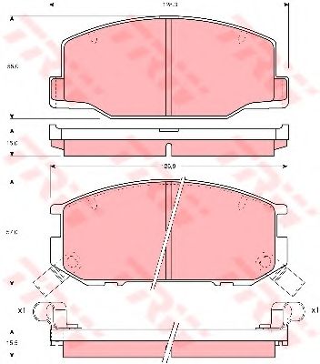 Тормозные колодки TRW GDB1190