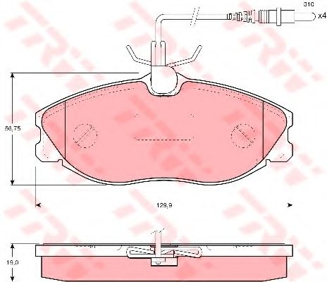 Тормозные колодки TRW GDB1194