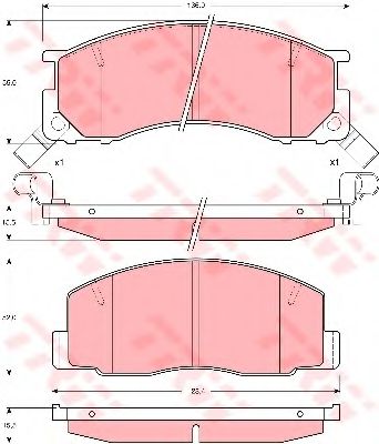 Тормозные колодки TRW GDB1195