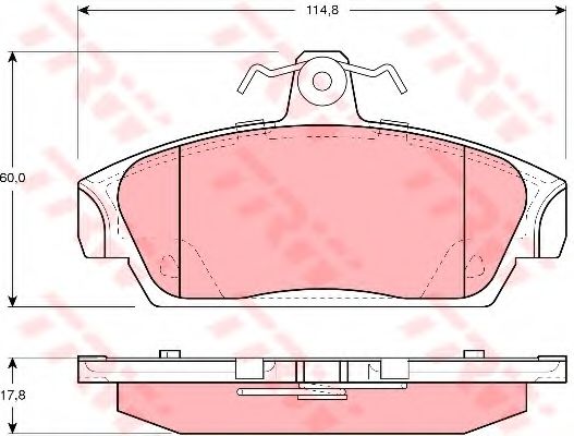 Тормозные колодки TRW GDB1214