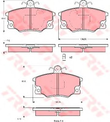 Тормозные колодки TRW GDB1223