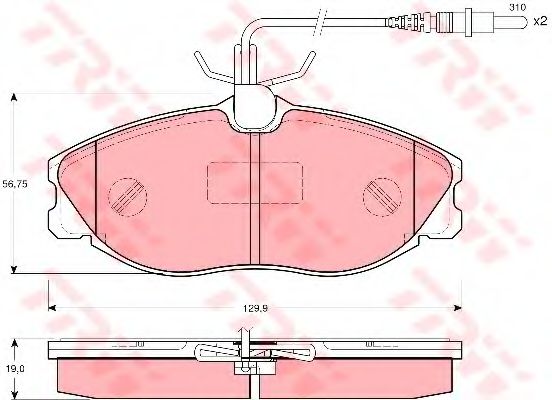Тормозные колодки TRW GDB1259