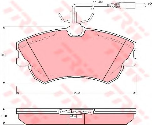 Тормозные колодки TRW GDB1270