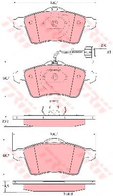 Тормозные колодки TRW GDB1391