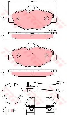 Гальмівні колодки TRW GDB1542
