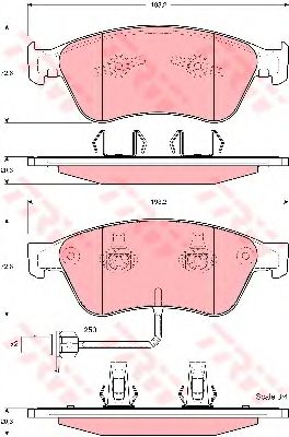 Тормозные колодки TRW GDB1553