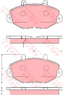 Тормозные колодки TRW GDB1573