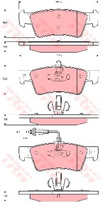Тормозные колодки TRW GDB1671