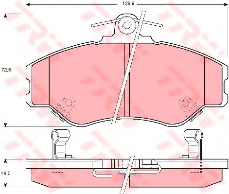 Тормозные колодки TRW GDB3089