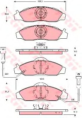 Тормозные колодки TRW GDB3134