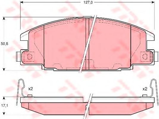 Тормозные колодки TRW GDB3161