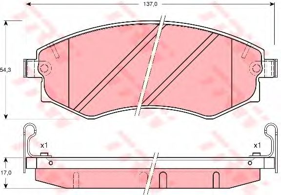 Тормозные колодки TRW GDB3169