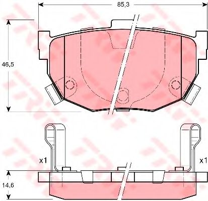 Тормозные колодки TRW GDB3170