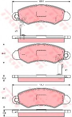 Тормозные колодки TRW GDB3215