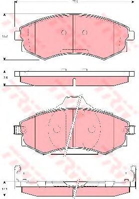 Тормозные колодки TRW GDB3283