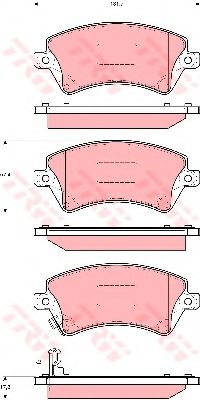 Тормозные колодки TRW GDB3288