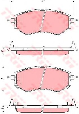 Тормозные колодки TRW GDB3372