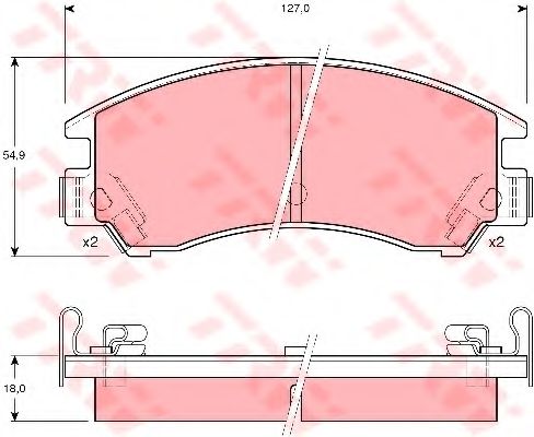 Тормозные колодки TRW GDB380