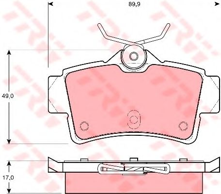 Тормозные колодки TRW GDB4060