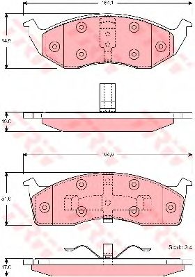Тормозные колодки TRW GDB4091