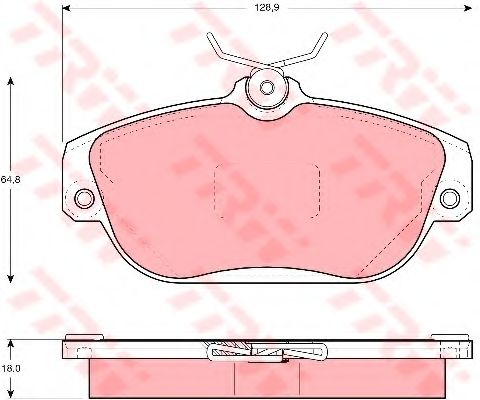 Тормозные колодки TRW GDB837