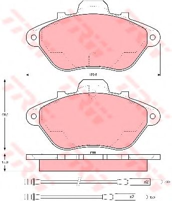 Тормозные колодки TRW GDB956