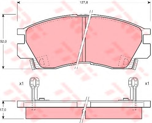 Тормозные колодки TRW GDB998