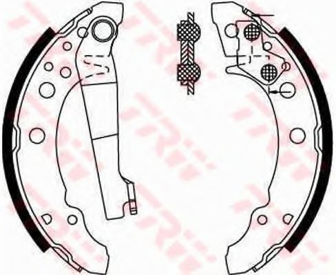 Тормозные колодки TRW GS8166