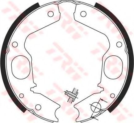 Тормозные колодки ручника TRW GS8695