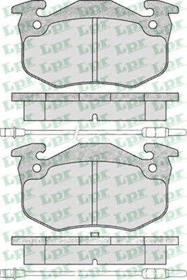 Тормозные колодки LPR 05P201
