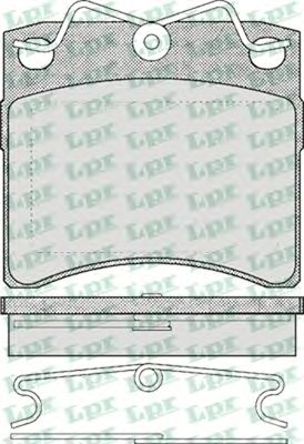 Тормозные колодки LPR 05P437