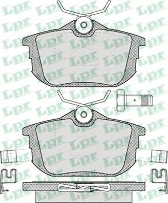 Тормозные колодки LPR 05P621