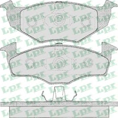 Тормозные колодки LPR 05P627
