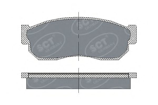 Тормозные колодки SCT SP 109