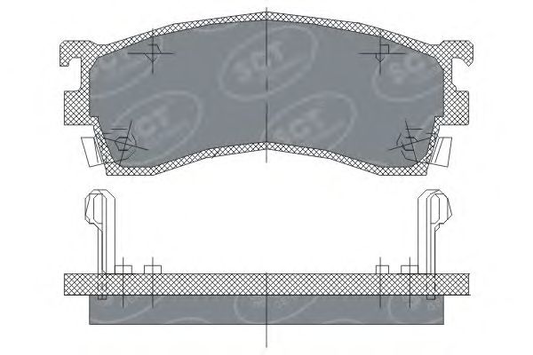 Тормозные колодки SCT SP 125