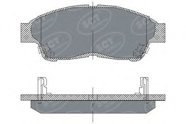 Тормозные колодки SCT SP 134