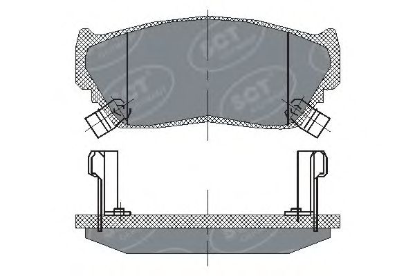 Тормозные колодки SCT SP 135