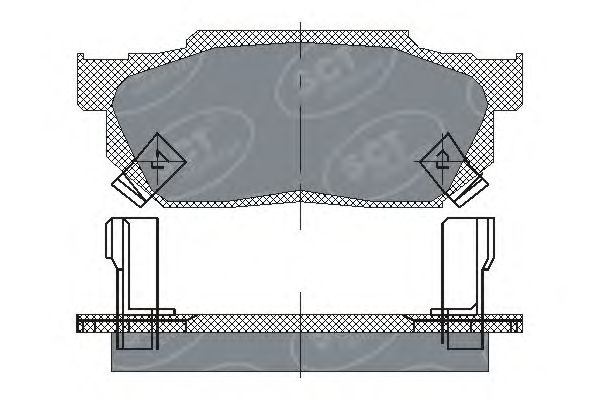 Тормозные колодки SCT SP 150