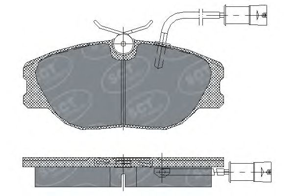 Тормозные колодки SCT SP 163