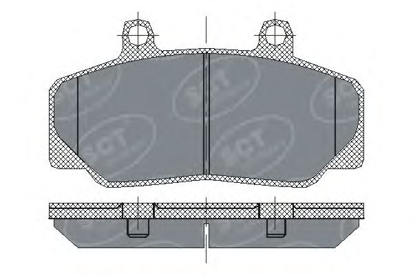 Тормозные колодки SCT SP 166