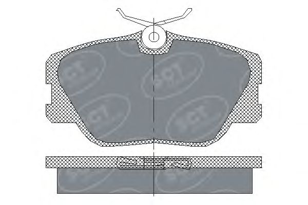 Тормозные колодки SCT SP 167