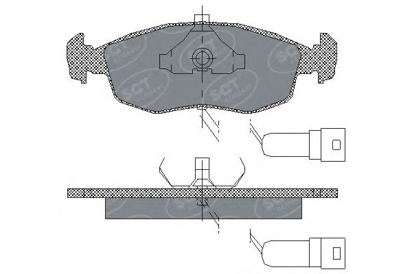 Тормозные колодки SCT SP 172